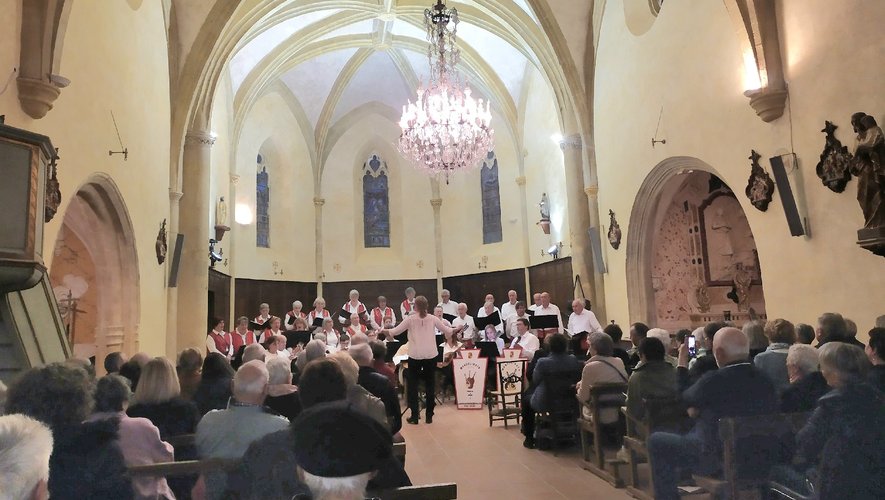 Choir and musicians at a concert in Labigan Church